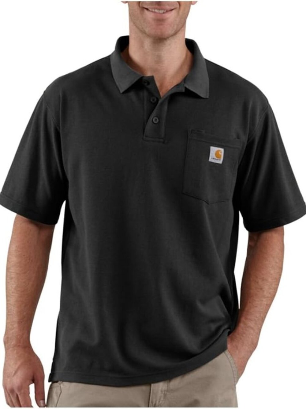 Carhartt Men's Midweight Short-Sleeve Pocket Polo K570
